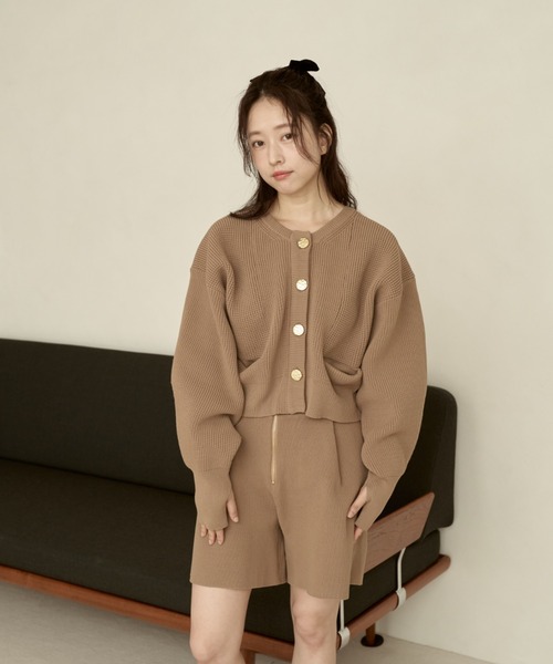 moi tytto（モイテュット）の「フロントジップニットショーツ（その他パンツ・レディース・ナチュラル/ブラック/ベージュ・FREE/SMALL）」の19枚目の写真