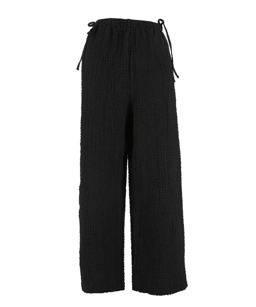 coca（coca）（コカ）の「クロスシャーリングサイドリボンパンツ シワ防止/吸水速乾（その他パンツ・レディース・ワイン/ブラック・S/L/M）」の4枚目の写真