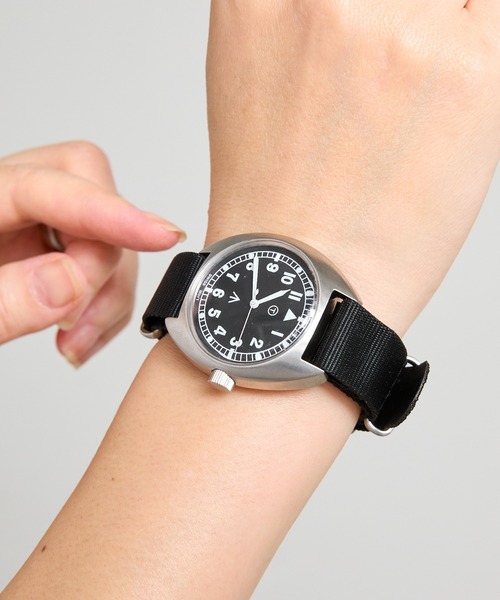 COMMON WARE(コモンウェアー)の「Naval military watch Mil.-02 Royal Air Force type ナイロンベルト(アナログ腕時計・レディース・ブラック/グレー/カーキ・FREE)」の13枚目の写真
