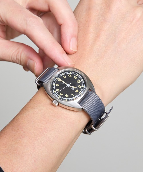 COMMON WARE(コモンウェアー)の「Naval military watch Mil.-02 Royal Air Force type ナイロンベルト(アナログ腕時計・レディース・ブラック/グレー/カーキ・FREE)」の20枚目の写真