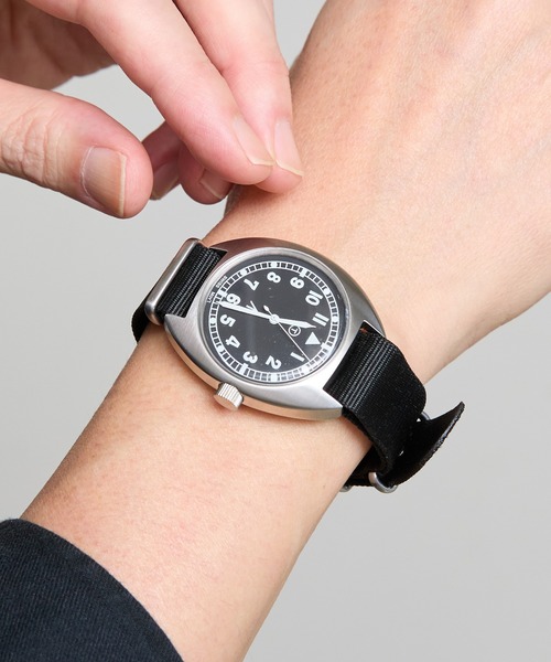 COMMON WARE(コモンウェアー)の「Naval military watch Mil.-02 Royal Air Force type ナイロンベルト(アナログ腕時計・レディース・ブラック/グレー/カーキ・FREE)」の14枚目の写真