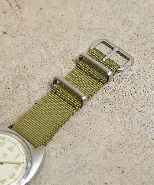 COMMON WARE(コモンウェアー)の「Naval military watch Mil.-02 Royal Air Force type ナイロンベルト(アナログ腕時計・レディース・ブラック/グレー/カーキ・FREE)」の7枚目の写真