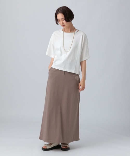 LEPSIM(レプシィム)の「カットアウトダメージT 492799(Tシャツ/カットソー・レディース・チャコールグレー/ブルー/アイボリー・FREE)」の7枚目の写真