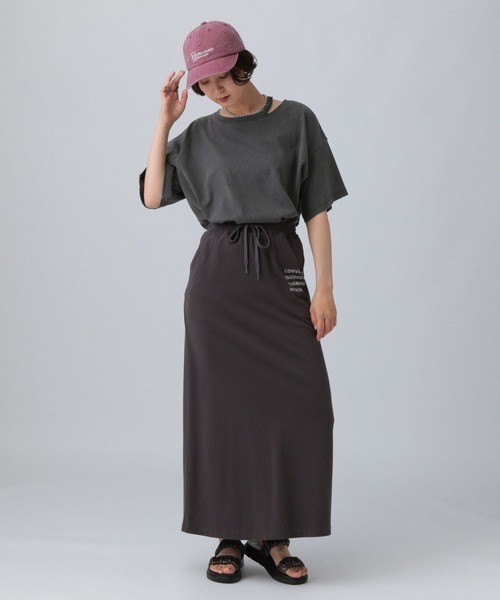 LEPSIM(レプシィム)の「カットアウトダメージT 492799(Tシャツ/カットソー・レディース・チャコールグレー/ブルー/アイボリー・FREE)」の14枚目の写真