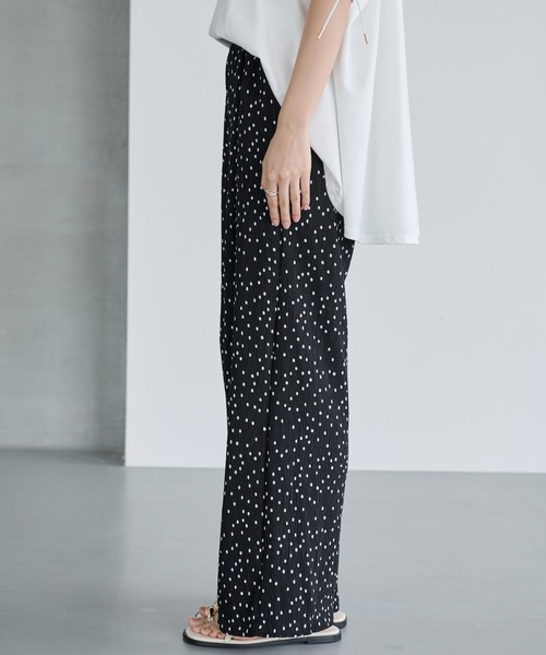 LAVEANGE(ラビアンジェ)の「【洗える】ドットイージーパンツ(その他パンツ・レディース・ブラック・M/5L/4L/3L/LL)」の9枚目の写真