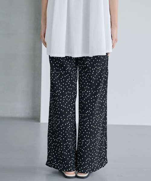 LAVEANGE(ラビアンジェ)の「【洗える】ドットイージーパンツ(その他パンツ・レディース・ブラック・M/5L/4L/3L/LL)」の10枚目の写真