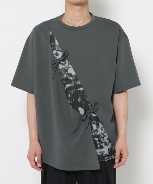 HARE（ハレ）の「【YUMA TAKAHASHI×HARE】カサネムスビカット(HARE)（Tシャツ/カットソー・メンズ・グレー系その他/ブラック系その他・FREE）」の4枚目の写真