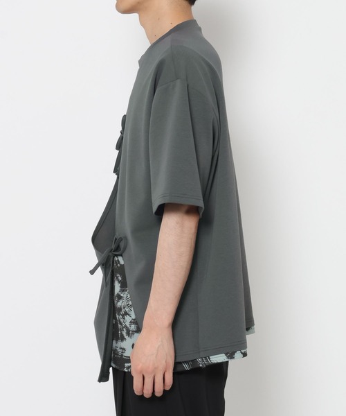 HARE（ハレ）の「【YUMA TAKAHASHI×HARE】カサネムスビカット(HARE)（Tシャツ/カットソー・メンズ・グレー系その他/ブラック系その他・FREE）」の5枚目の写真