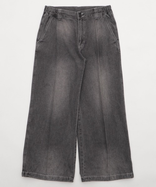 WEGO（ウィゴー）の「WEGO/イージーバギーフレアデニムスラックス（デニムパンツ・メンズ・スカイブルー/ブラック系2・MEDIUM/LARGE）」の18枚目の写真