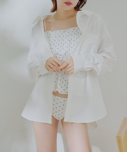 水着・ラッシュガード Shell Button Tassel Poncho White Shell Button Tassel Poncho White 水着・ラッシュガード - 水着