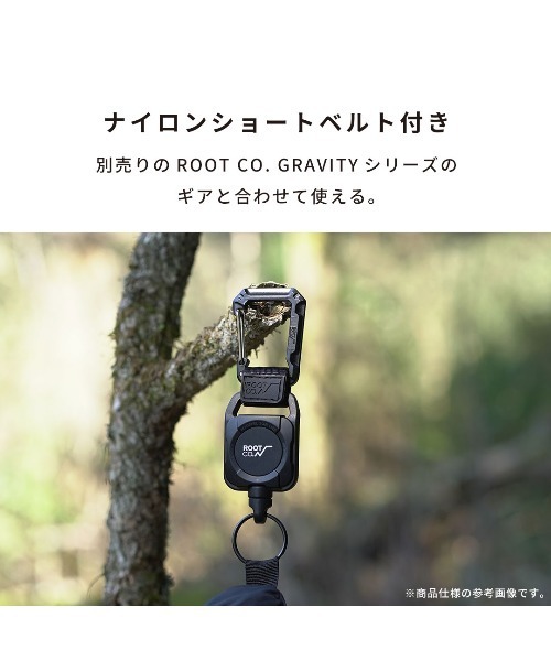 ROOT CO.（ルート）の「ROOT CO. GRAVITY CARABINER LOOP ナイロンベルト 付き カラビナ (グロー/レギュラー)（キーホルダー・メンズ・その他1・REGULAR）」の4枚目の写真