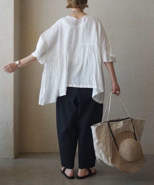 journal standard luxe 60リネン ギャザープル 60リネン ギャザープル（シャツ/ブラウス）｜JOURNAL STANDARD
