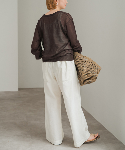 Spick & Span（スピックアンドスパン）の「2WAYシアークルーネック