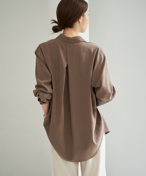 Sway Back Tuck シャツ（シャツ/ブラウス）｜Plage（プラージュ）の