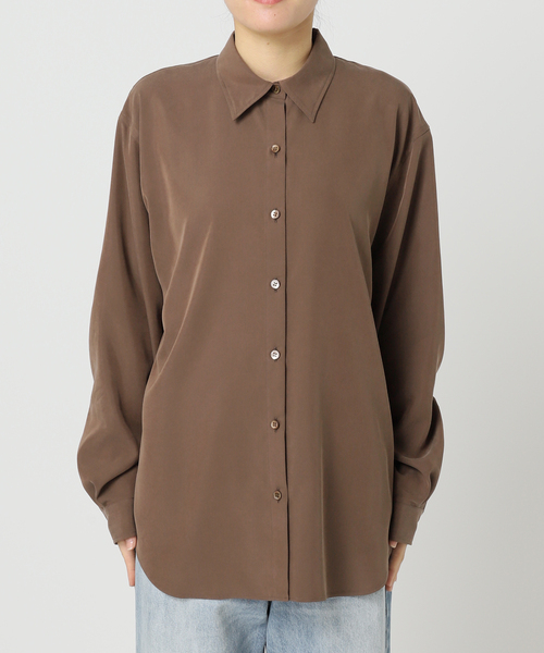 plage（プラージュ）の「Sway Back Tuck シャツ（シャツ/ブラウス・レディース・アイボリー/ブラウン・FREE）」の17枚目の写真