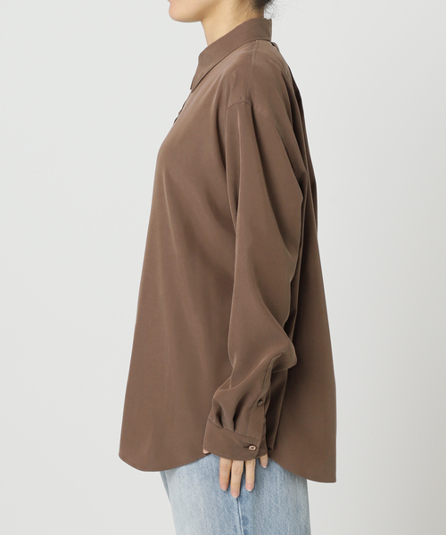plage（プラージュ）の「Sway Back Tuck シャツ（シャツ/ブラウス・レディース・アイボリー/ブラウン・FREE）」の18枚目の写真