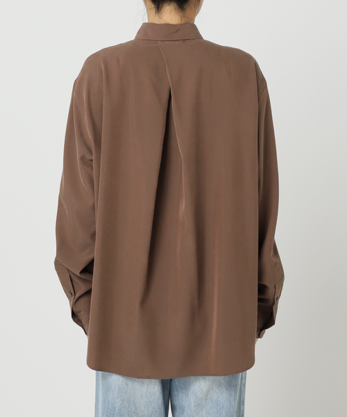 plage（プラージュ）の「Sway Back Tuck シャツ（シャツ/ブラウス・レディース・アイボリー/ブラウン・FREE）」の19枚目の写真