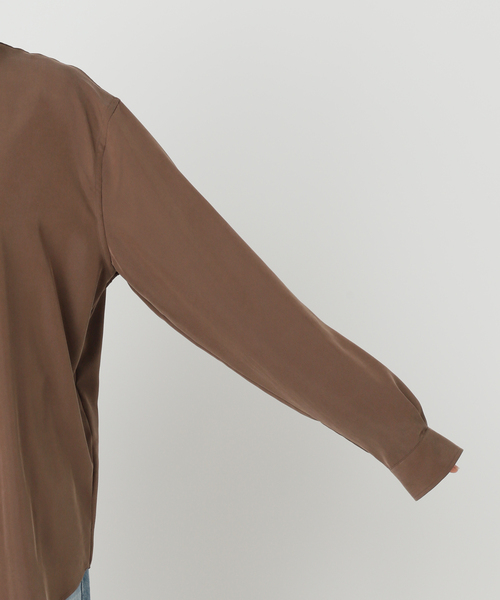 plage（プラージュ）の「Sway Back Tuck シャツ（シャツ/ブラウス・レディース・アイボリー/ブラウン・FREE）」の21枚目の写真