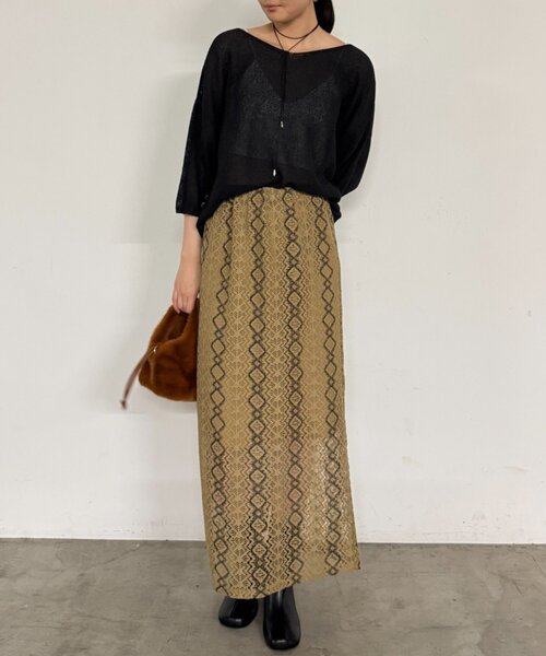 LOUNGEDRESS(ラウンジドレス)の「【GALENA/ガレナ】ワンハンドルファーチェーンバッグ(ハンドバッグ・レディース・キャメル/アイボリー・FREE)」の3枚目の写真