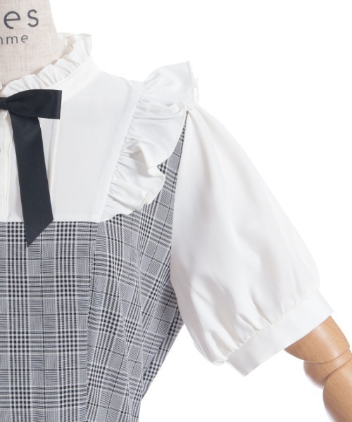 axes femme（アクシーズファム）の「ハトメ使いベルトデザインワンピース（ワンピース・レディース・ブラック/グレー/ブラウン・FREE）」の11枚目の写真