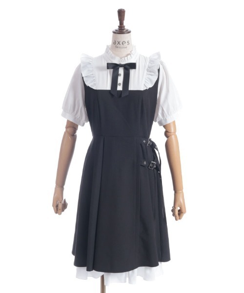 axes femme（アクシーズファム）の「ハトメ使いベルトデザインワンピース（ワンピース・レディース・ブラック/グレー/ブラウン・FREE）」の12枚目の写真