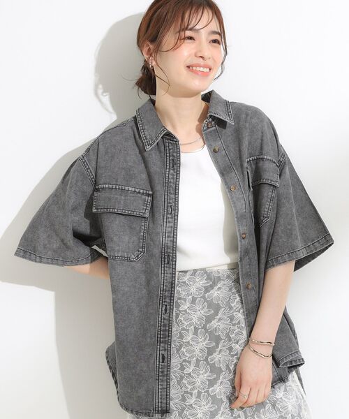 【スッキリ見せてくれる♡】CHANEL デニム セール】【S-LL】こなれ感ある着こなしに ケミカルウォッシュ5分