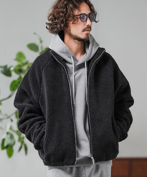 Magine(}[W)mj10910-Boa Fleece Stand Collar Jacket {AWPbg(̑AE^[)