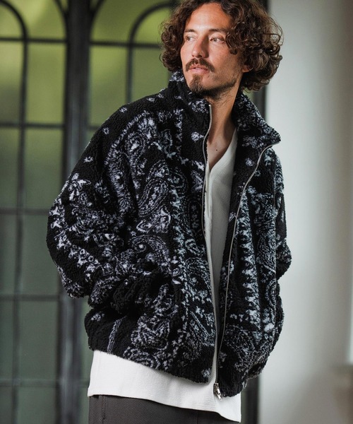 Magine（マージン）の「mj10910-Boa Fleece Stand Collar Jacket ボアジャケット（その他アウター・メンズ・ブラック系その他/ブラック/その他・46/44/48）」の22枚目の写真