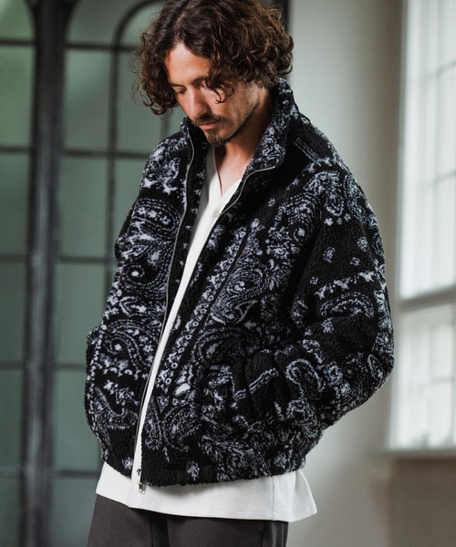 Magine（マージン）の「mj10910-Boa Fleece Stand Collar Jacket ボアジャケット（その他アウター・メンズ・ブラック系その他/ブラック/その他・46/44/48）」の21枚目の写真