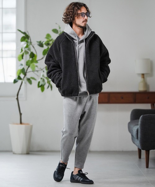 Magine（マージン）の「mj10910-Boa Fleece Stand Collar Jacket ボアジャケット（その他アウター・メンズ・ブラック系その他/ブラック/その他・46/44/48）」の14枚目の写真