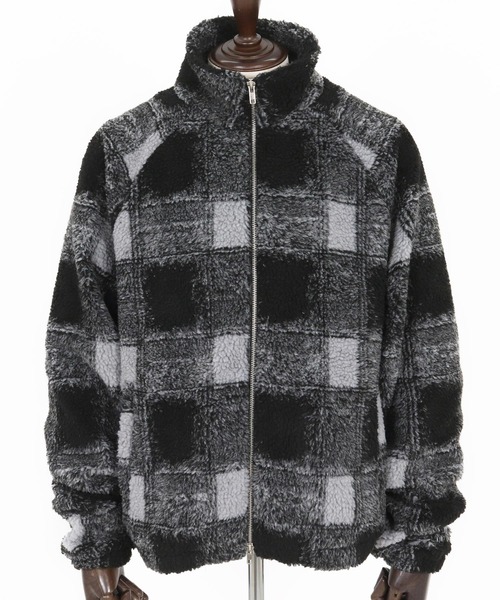 Magine（マージン）の「mj10910-Boa Fleece Stand Collar Jacket ボアジャケット（その他アウター・メンズ・ブラック系その他/ブラック/その他・46/44/48）」の8枚目の写真