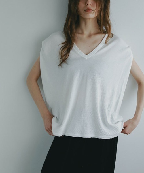 DEUXIEME CLASSE - スリーブレスプルオーバー ダブルクロス2wayスリーブレスプルオーバー（Tシャツ/カットソー