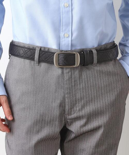 THE SHOP TK (ザ ショップ ティーケー )の「ホールレスストレッチベルト(ベルト・メンズ・ブラック/ブラック系1・00)」の4枚目の写真