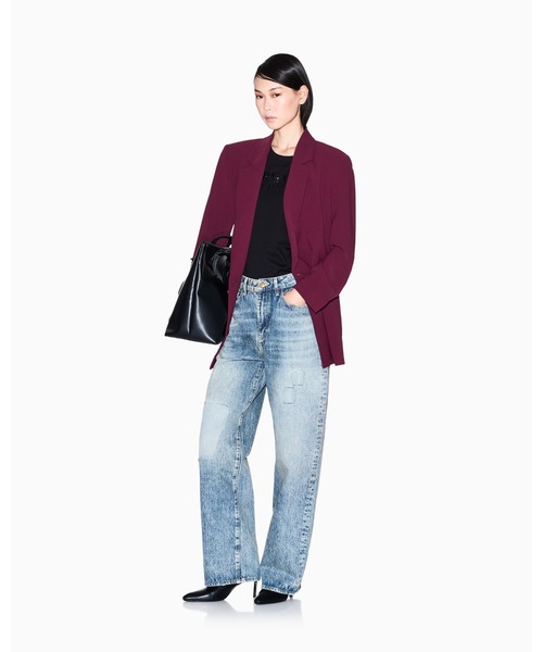 ARMANI EXCHANGE(アルマーニエクスチェンジ)の「【A|X アルマーニ エクスチェンジ】ユーズドルック パッチデニムパンツ_J38 RELAXED(デニムパンツ・レディース・インディゴブルー・28inch/29inch/25inch/26inch/27inch/24inch)」の4枚目の写真