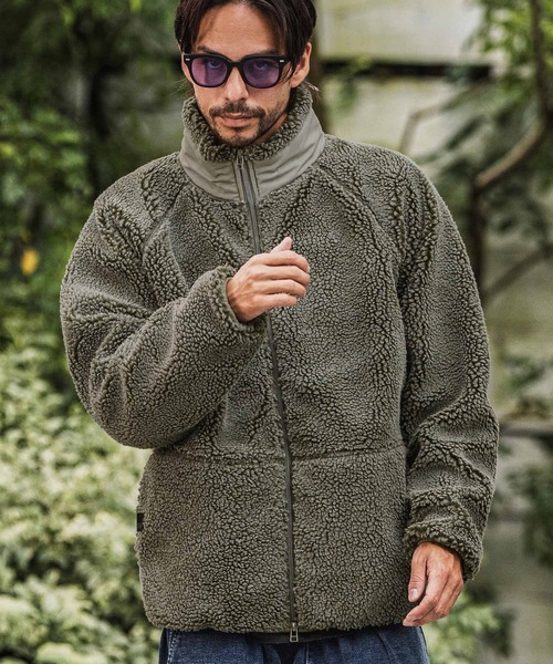 CAMBIO(カンビオ)の「mj10927-Vintage Like Boa Fleece Zip Jacket ボアフリースジャケット(その他アウター・メンズ・ブラック/カーキ・M/L)」の20枚目の写真
