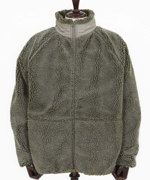 セール】mj10927-Vintage Like Boa Fleece Zip Jacket ボアフリース