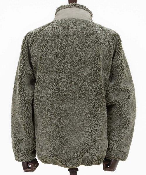 CAMBIO(カンビオ)の「mj10927-Vintage Like Boa Fleece Zip Jacket ボアフリースジャケット(その他アウター・メンズ・ブラック/カーキ・M/L)」の11枚目の写真