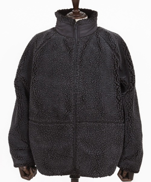 CAMBIO(カンビオ)の「mj10927-Vintage Like Boa Fleece Zip Jacket ボアフリースジャケット(その他アウター・メンズ・ブラック/カーキ・M/L)」の10枚目の写真