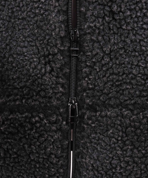 CAMBIO(カンビオ)の「mj10927-Vintage Like Boa Fleece Zip Jacket ボアフリースジャケット(その他アウター・メンズ・ブラック/カーキ・M/L)」の6枚目の写真