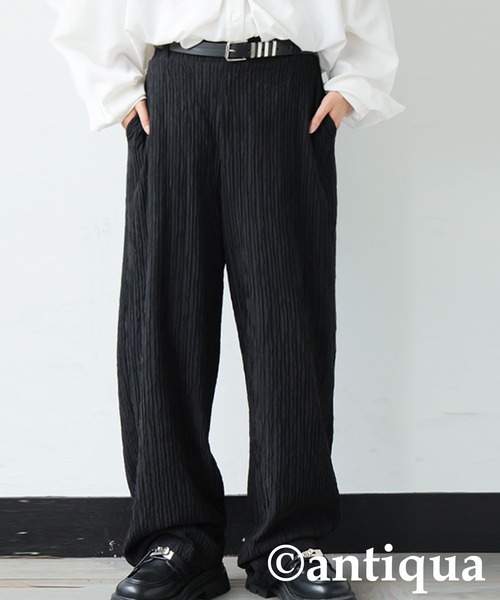 antiqua(アンティカ)の「ワイドパンツ(その他パンツ・レディース・ブラック・LARGE/MEDIUM)」の2枚目の写真