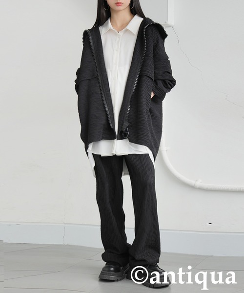 antiqua(アンティカ)の「ワイドパンツ(その他パンツ・レディース・ブラック・LARGE/MEDIUM)」の3枚目の写真