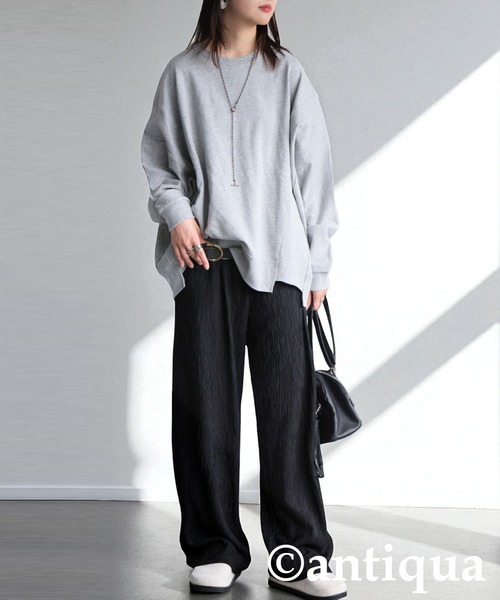 antiqua(アンティカ)の「ワイドパンツ(その他パンツ・レディース・ブラック・LARGE/MEDIUM)」の4枚目の写真