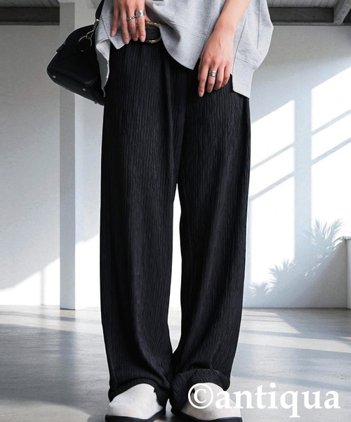 antiqua(アンティカ)の「ワイドパンツ(その他パンツ・レディース・ブラック・LARGE/MEDIUM)」の8枚目の写真