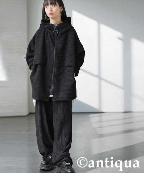 antiqua(アンティカ)の「ワイドパンツ(その他パンツ・レディース・ブラック・LARGE/MEDIUM)」の9枚目の写真