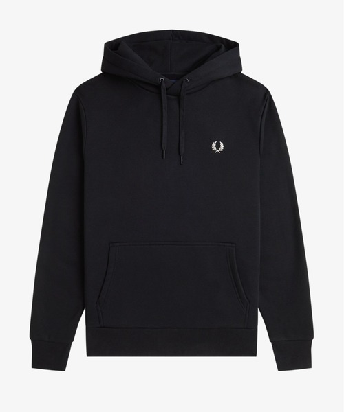 FRED PERRY（フレッドペリー）の「Bold Branding Hooded Sweatshirt／ブランディングフーデットスウェットシャツ（パーカー・メンズ・ブラック・M/L）」の5枚目の写真