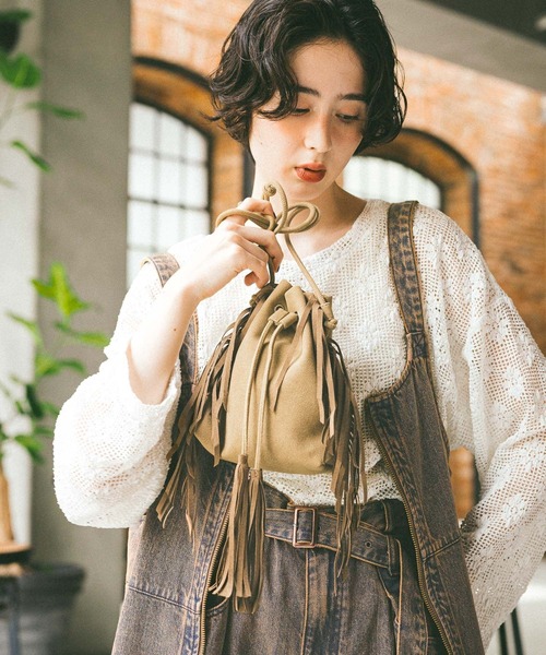 セール】オリジナルフリンジミニショルダーバッグ（ショルダーバッグ