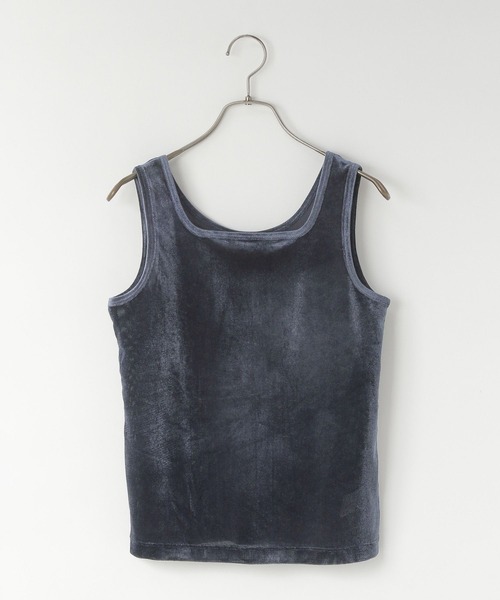 LOWRYS FARM(ローリーズファーム)の「ベロアタンク 577739(タンクトップ・レディース・ブラウン/アイボリー/ブラック/ネイビー・FREE)」の4枚目の写真