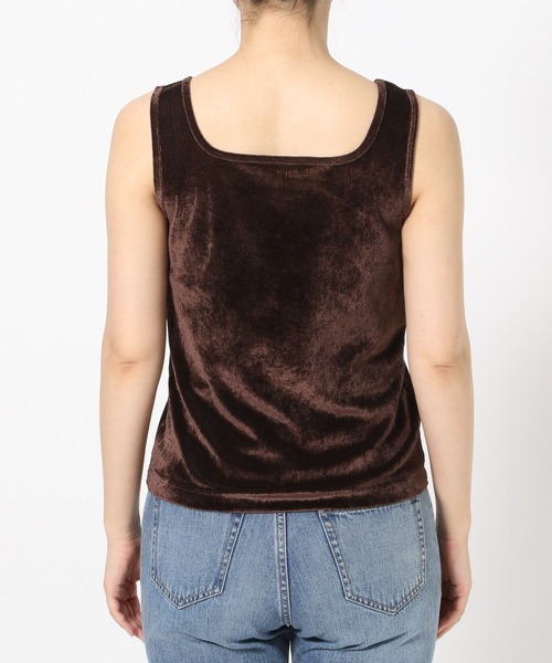 LOWRYS FARM(ローリーズファーム)の「ベロアタンク 577739(タンクトップ・レディース・ブラウン/アイボリー/ブラック/ネイビー・FREE)」の7枚目の写真