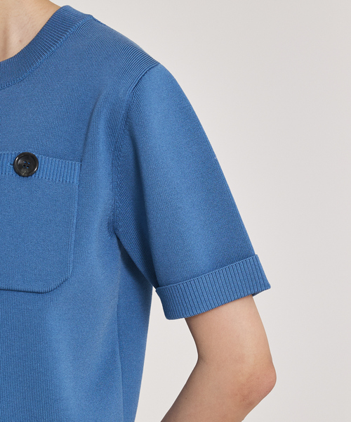 qualite（カリテ）の「ショートスリーブカーデ/夏服/秋服/オフィスカジュアル（Tシャツ/カットソー・レディース・ブラウン/ブラック・フリー）」の12枚目の写真