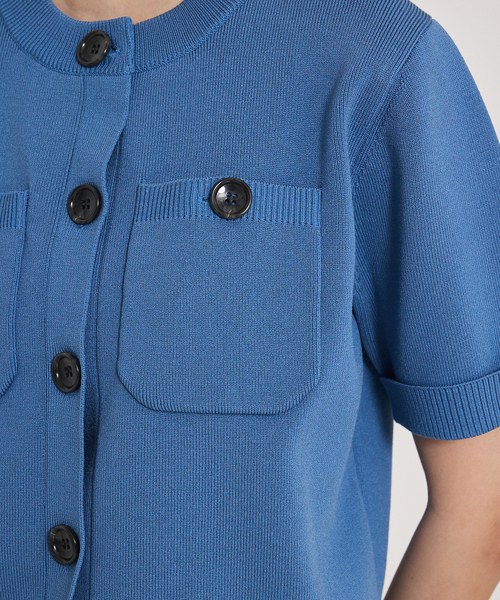 qualite（カリテ）の「ショートスリーブカーデ/夏服/秋服/オフィスカジュアル（Tシャツ/カットソー・レディース・ブラウン/ブラック・フリー）」の13枚目の写真